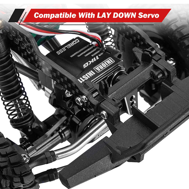 Kit de châssis universel INJORA LCG pour mise à niveau TRX4M 1/18 (fibre de carbone)