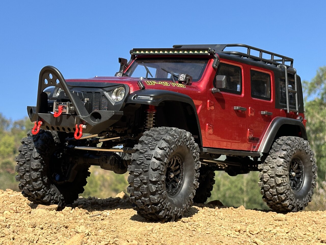 DF Models Crawler RC DF-04S PRO 1/10 Scale rouge métal – Brushless RTR 3227