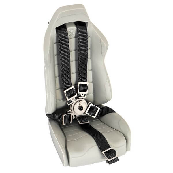 Ceinture de siège baquet noir, attache métal - Accessoires pour crawler 1/10