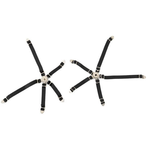 Ceinture de siège baquet noir, attache métal - Accessoires pour crawler 1/10