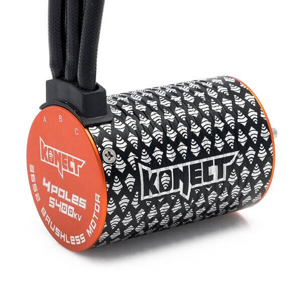 Moteur Brushless 1/10 taille 3652 3500kv Axe 3,175mm - Konect KN-3652SL-3500