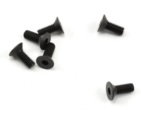 6 Vis BTR tête fraisée 3x8mm Traxxas 2550