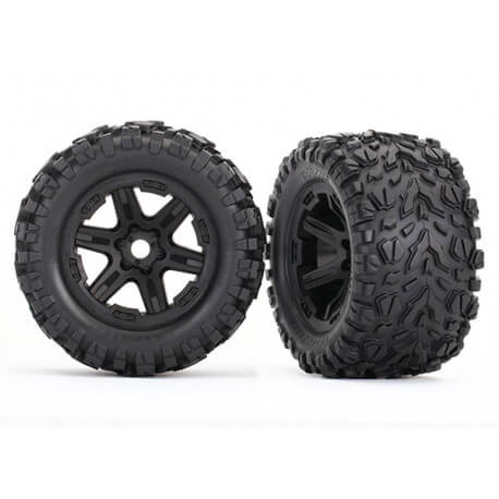 Traxxas 2 roues 3.8 E Revo 2.0 noires talon 8672