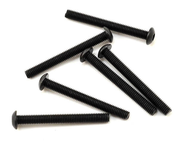 6 Vis BTR tête bombée 3x27mm Traxxas 2616