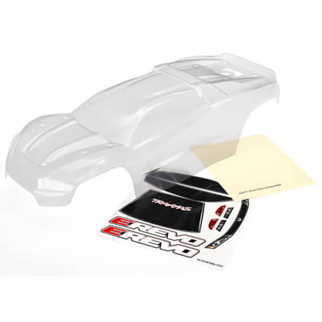 Traxxas 8611 Carrosserie E-Revo 2 transparente + autocollants