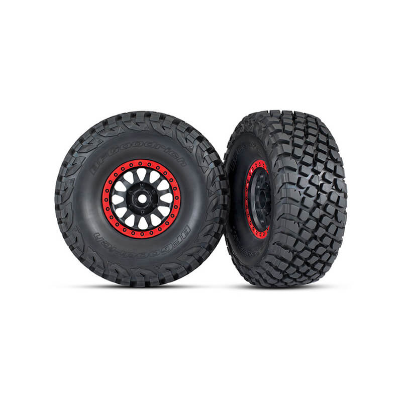 2 roues UDR Desert Unlimited BF Goodrich Baja KR3 8474 Rouge - Traxxas TRX8474
