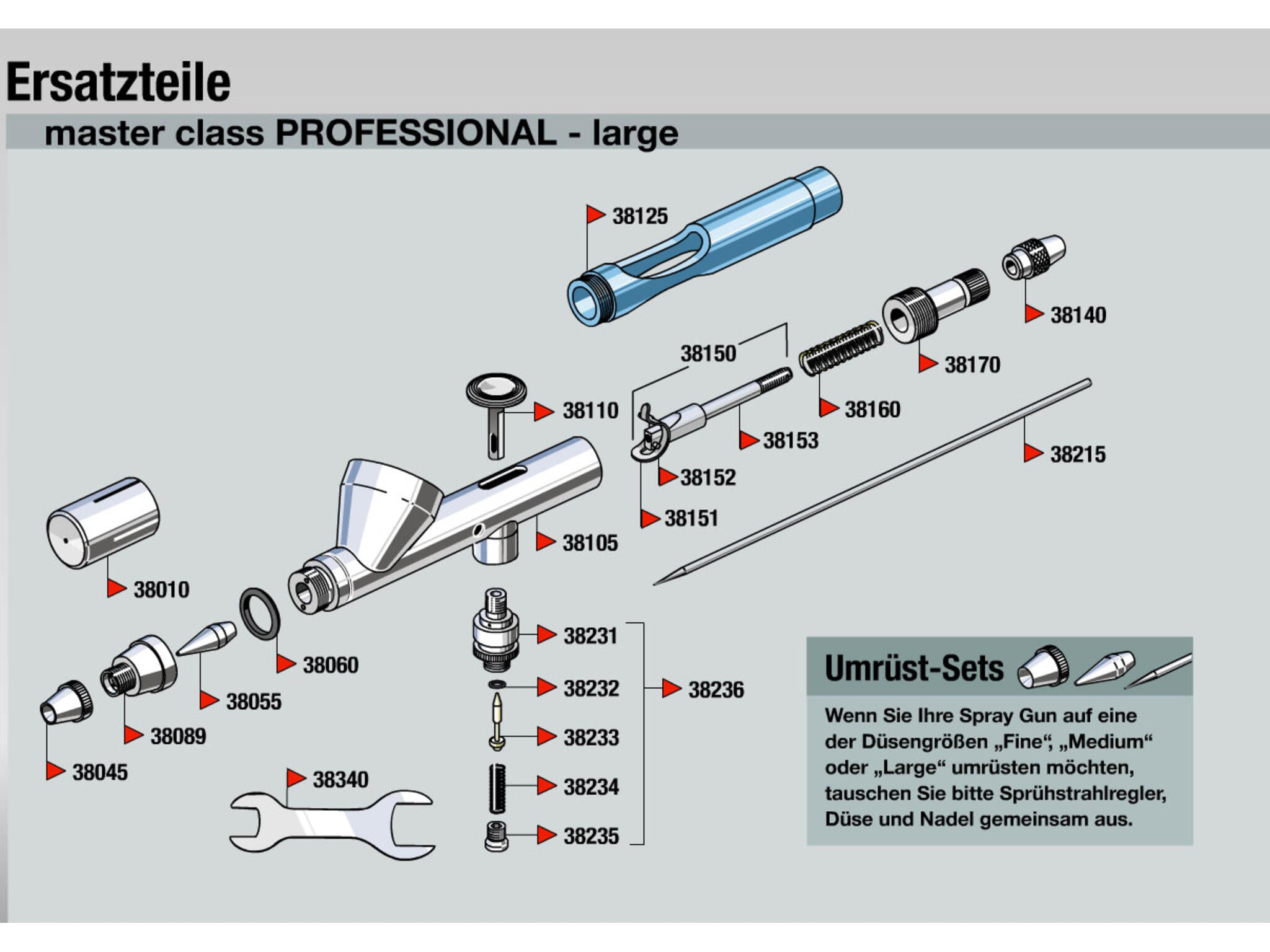 Pistolet à peinture "Professional" Master Class Aérographe Revell pour les expérimentés 39108
