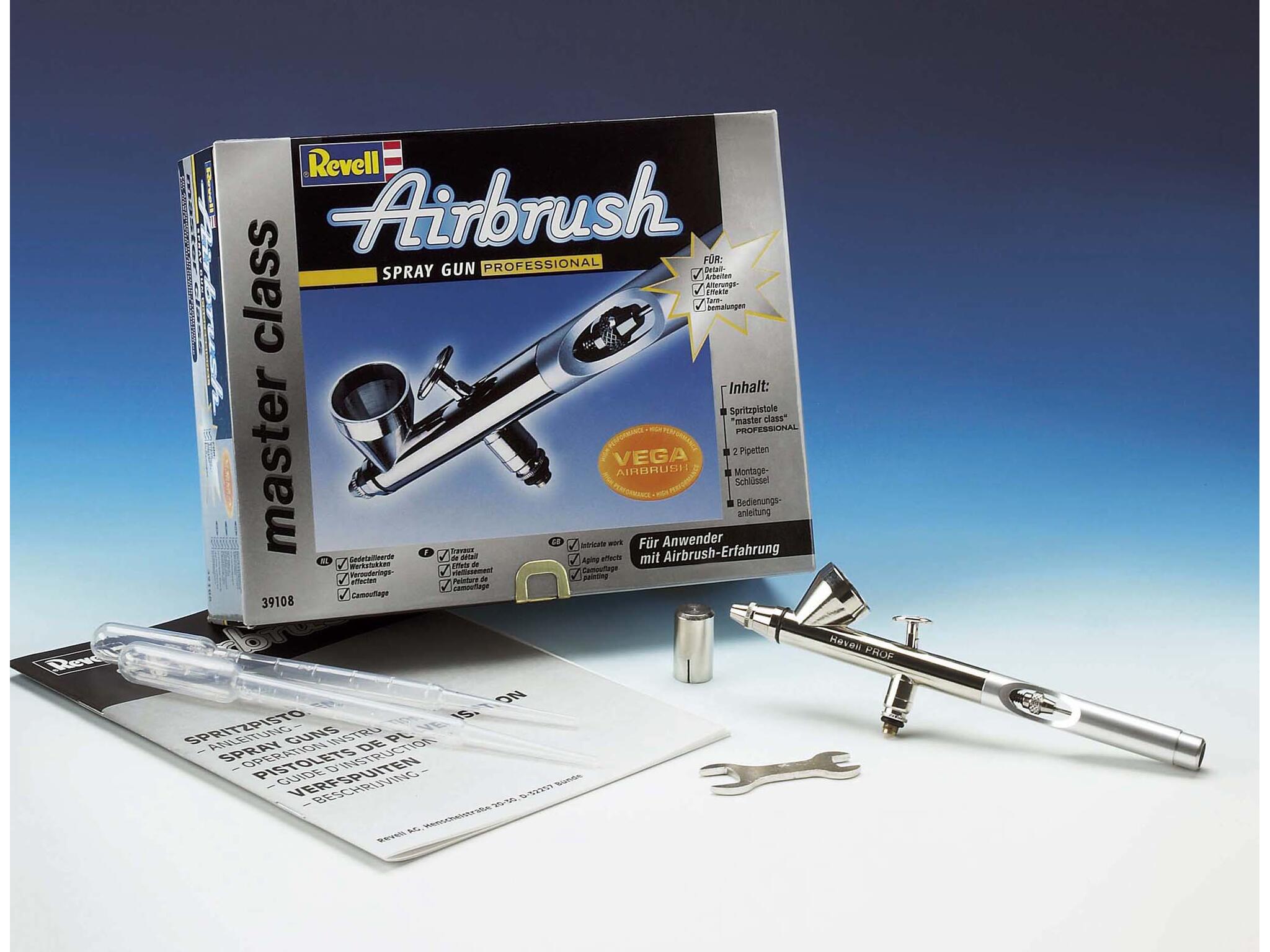 Pistolet à peinture "Professional" Master Class Aérographe Revell pour les expérimentés 39108