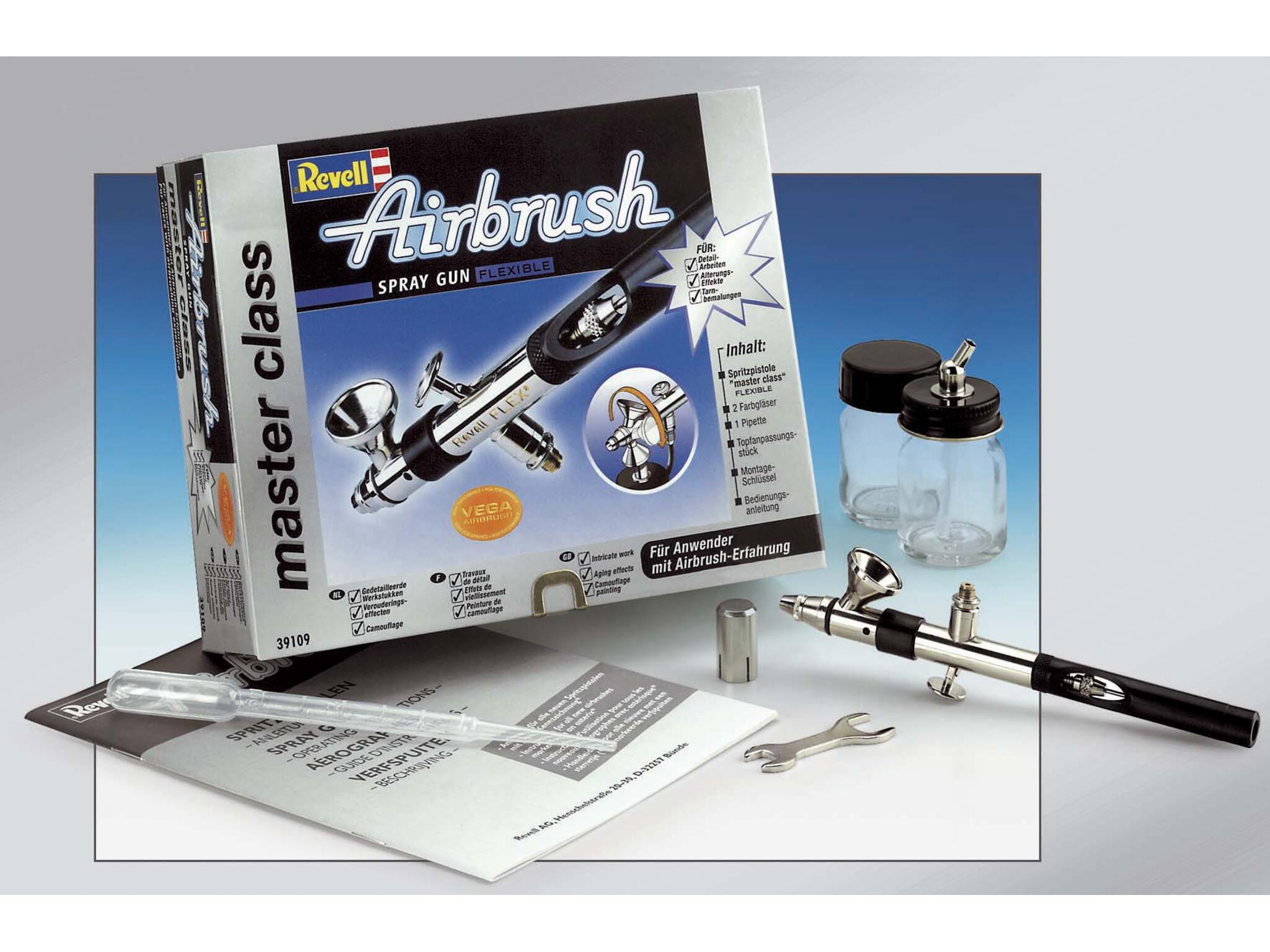 Pistolet à peinture "Flexible" Master Class Aérographe Revell pour les expérimentés 39109