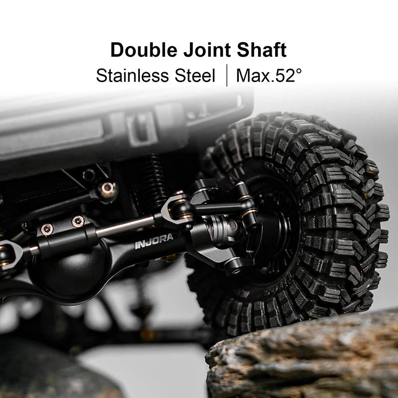 Axes planétaires INJORA +7 mm pour TRX4M 1/18 - 4M-121BKFR