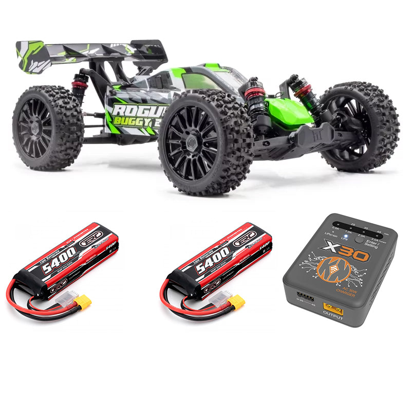 Rogue Buggy 2.0 1/8 Brushless verte version PACK 3S