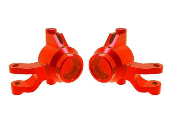 Blocs de direction Alu rouge (Paire) Mini Maxx - Traxxas 10734-RED - Breizh Modélisme.