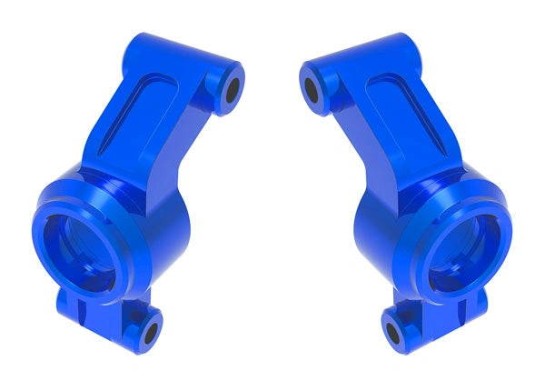 Porte-fusées en aluminium bleu (paire) Mini Maxx/XRT - Traxxas 10751-BLUE