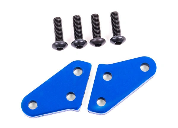 Bras de direction en aluminium bleu Sledge ( 1 paire) (pour réf 9635, 9637) - Traxxas 9636X