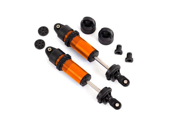 Amortisseurs GT-maxx alu orange sans ressorts - Traxxas 9660-ORNG - Breizh Modélisme.