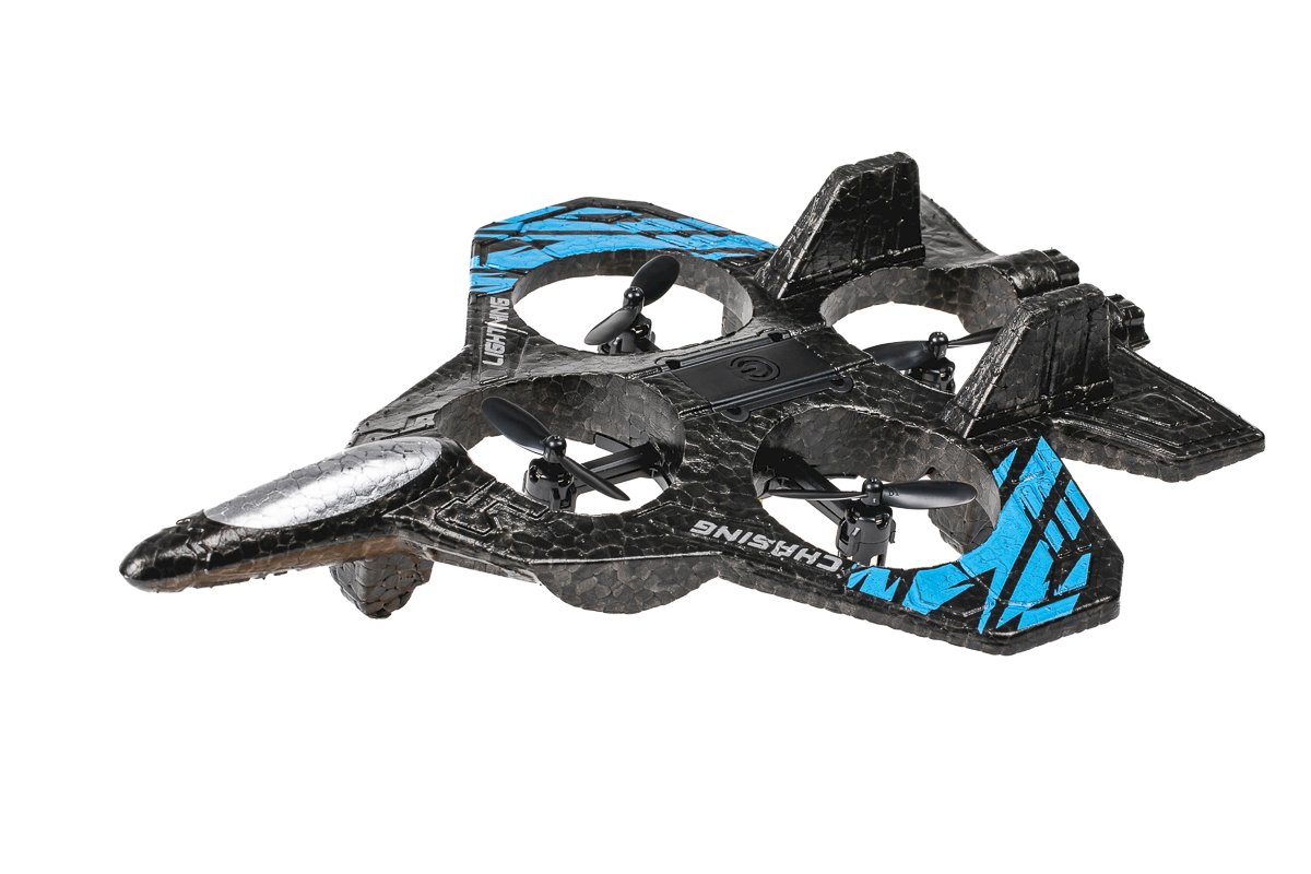 Drone F16 Jet 2,4 GHz avec fuselage en mousse et éclairage