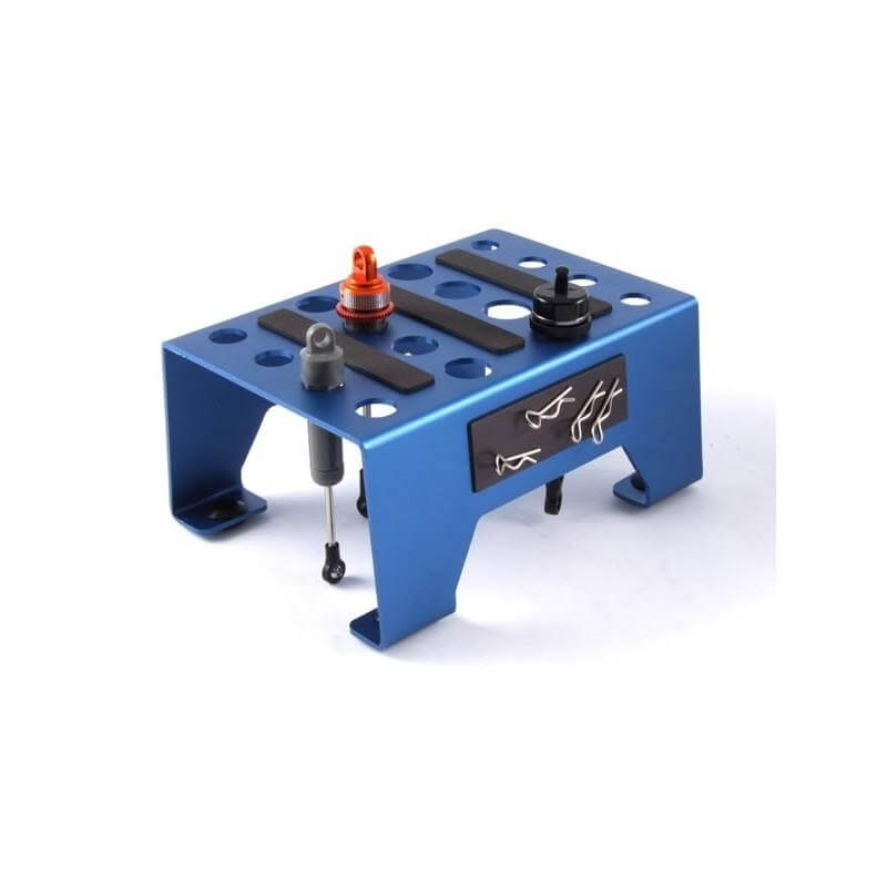 Stand, Plateau Alu pour Voitures rc 1/8 et 1/10 - FAST410B