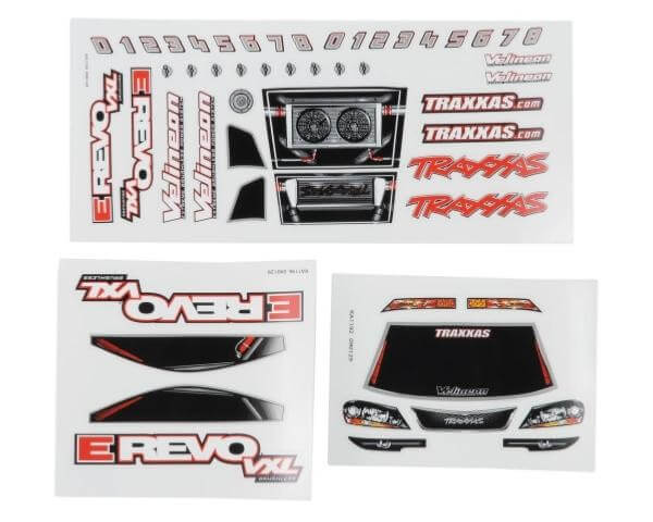 Traxxas 7113 Planche d'autocollants E-REVO 1/16
