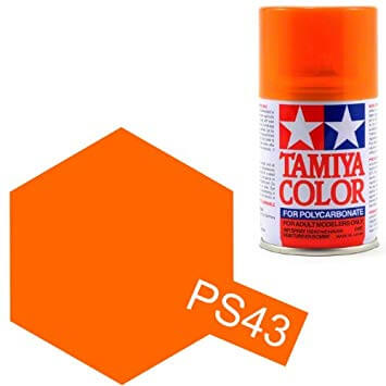 Peinture Lexan PS43 orange translucide - Tamiya 86043
