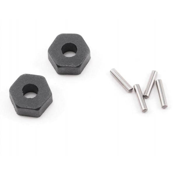Hexagones de roues + goupilles x2 - Traxxas 1654