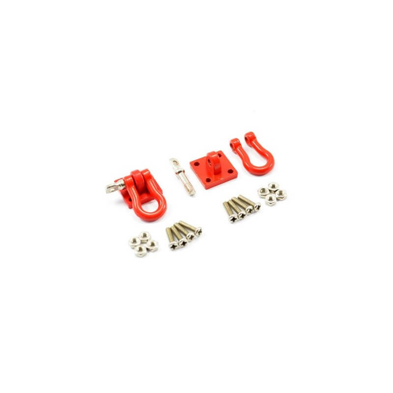 Fastrax Manille avec Platine Rouge (x2) - Accessoires pour crawler 1/10