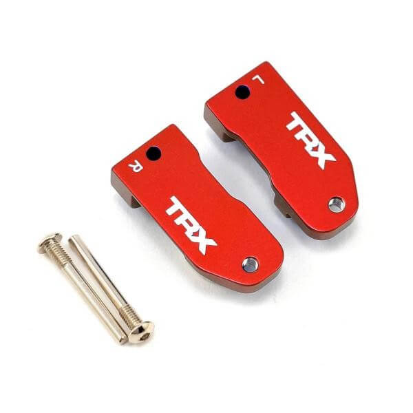 Etriers de fusées (30 degrés), rouge aluminium - Traxxas 3632X