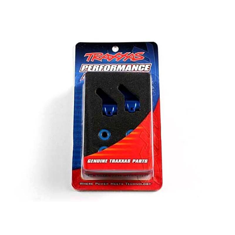 Fusées de direction gauche/droit Alu Bleu - Traxxas 3636A