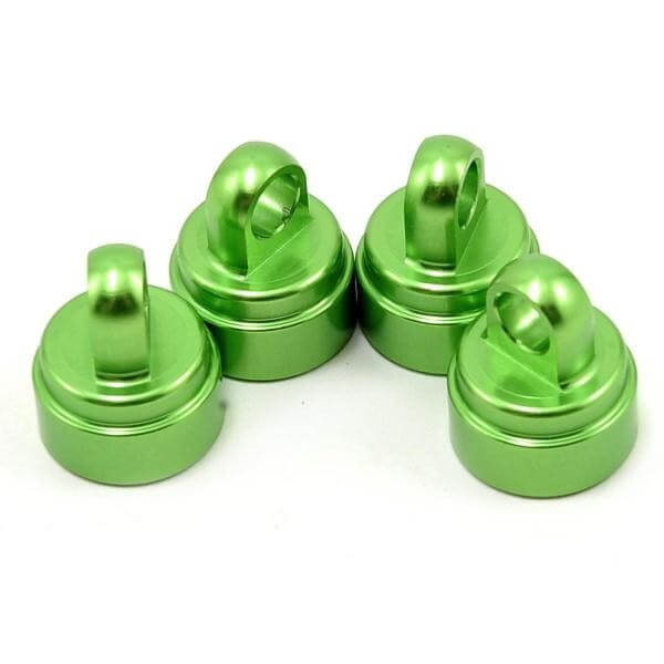 Bouchons d'amortisseurs alu anodisés verts (4) - Traxxas 3767G