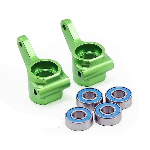 Fusees de direction gauche/droit Alu vert - Traxxas 3636G