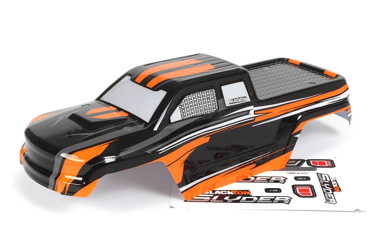 Carrosserie peinte Blackzon Slyder MT (noir/orange) - 540191