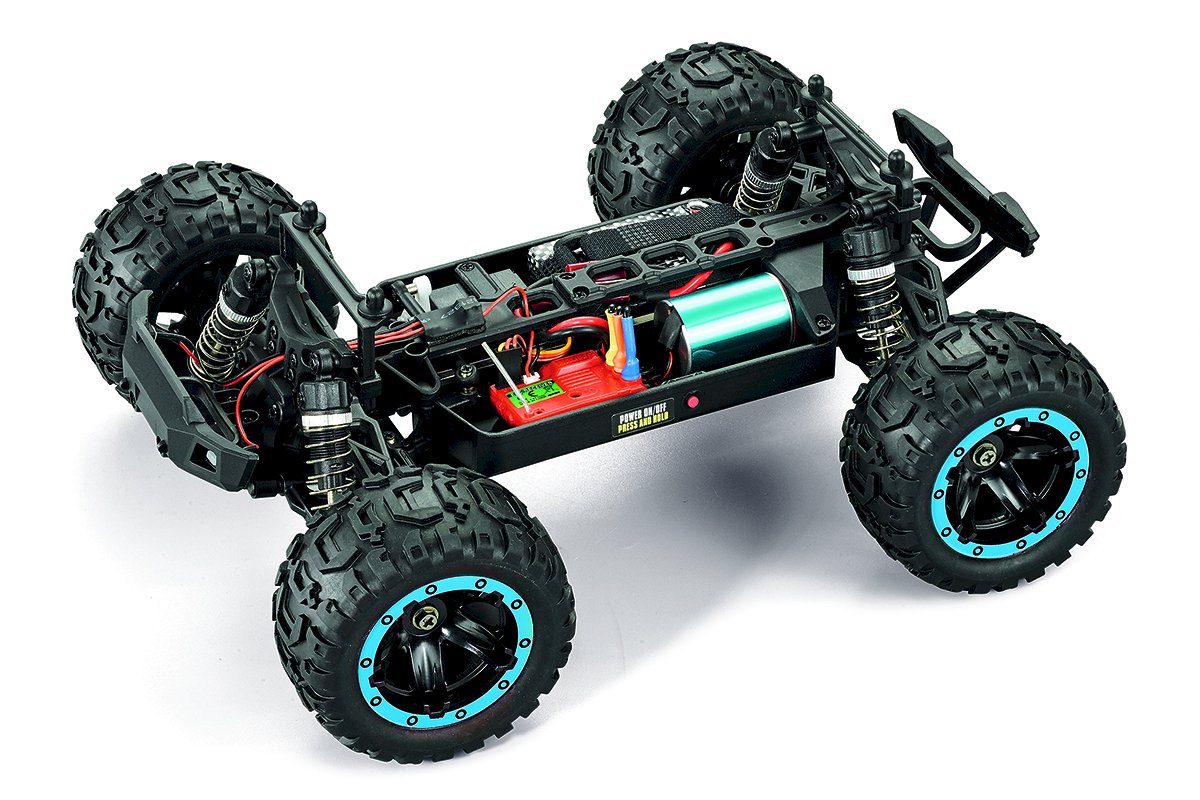 Monster Slyder MT Turbo Hyper rapide 2S Brushless 4WD RTR 540209 bleu