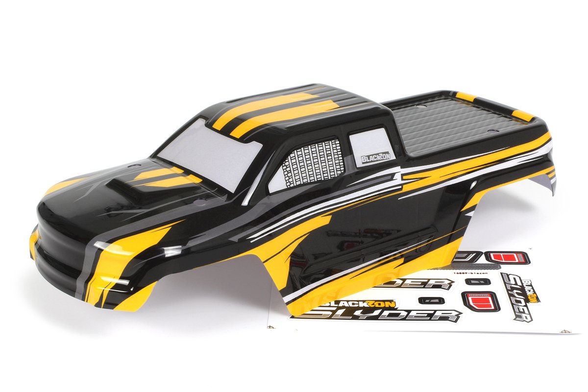 Carrosserie jaune/noir Blackzon pour Slyder MT Turbo - 540258
