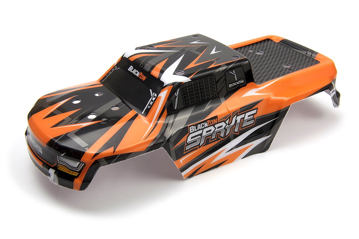 Carrosserie orange Blackzon Spryte MT - 540345 - Breizh Modélisme.