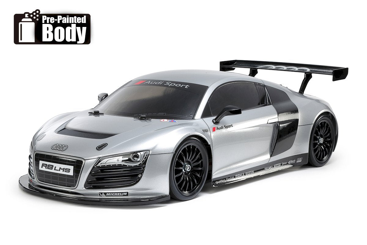 Tamiya Audi R8 LMS 2008 TT02 - 47517 (Carrosserie pré-peinte)