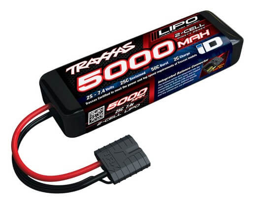 Batterie lipo 2S Traxxas 2842X Traxxas 7,4V 5000 mAh 25C ID