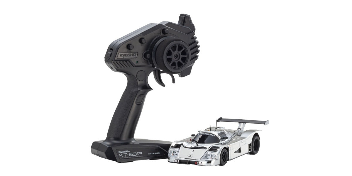 Kyosho Mini-Z MR04 RWD Sauber Mercedes C9 Chrome Silver (W-MM/KT531P)