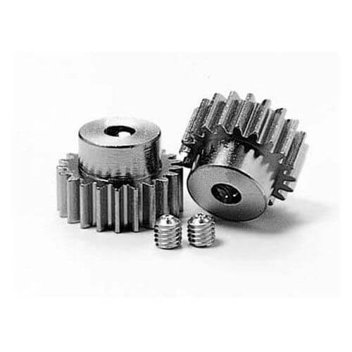 2 Pignons 18 et 19 dents  M0,6 - Tamiya 50355