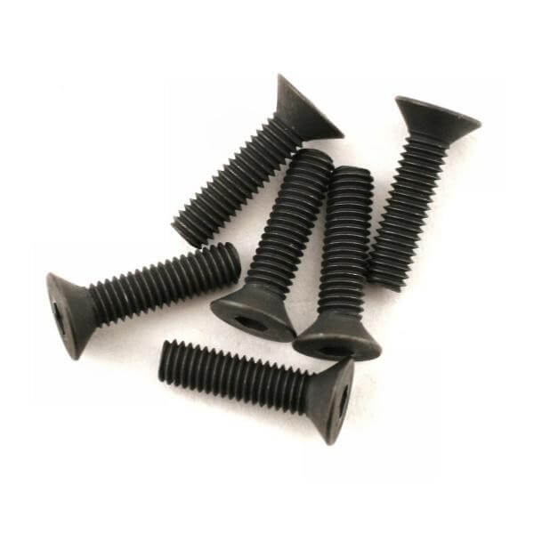6 Vis BTR Tête fraisée 3x12mm Traxxas 2552