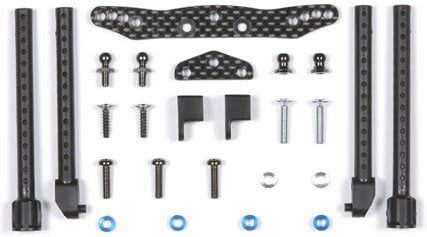 Support avant carbone TT01E - Tamiya 54059