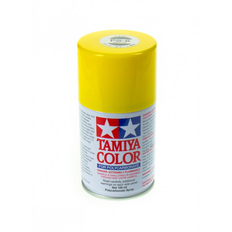 Peinture Lexan PS6 Jaune - Tamiya 86006