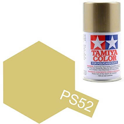 Peinture Lexan PS-52 alu champagne anodise - Tamiya 86052