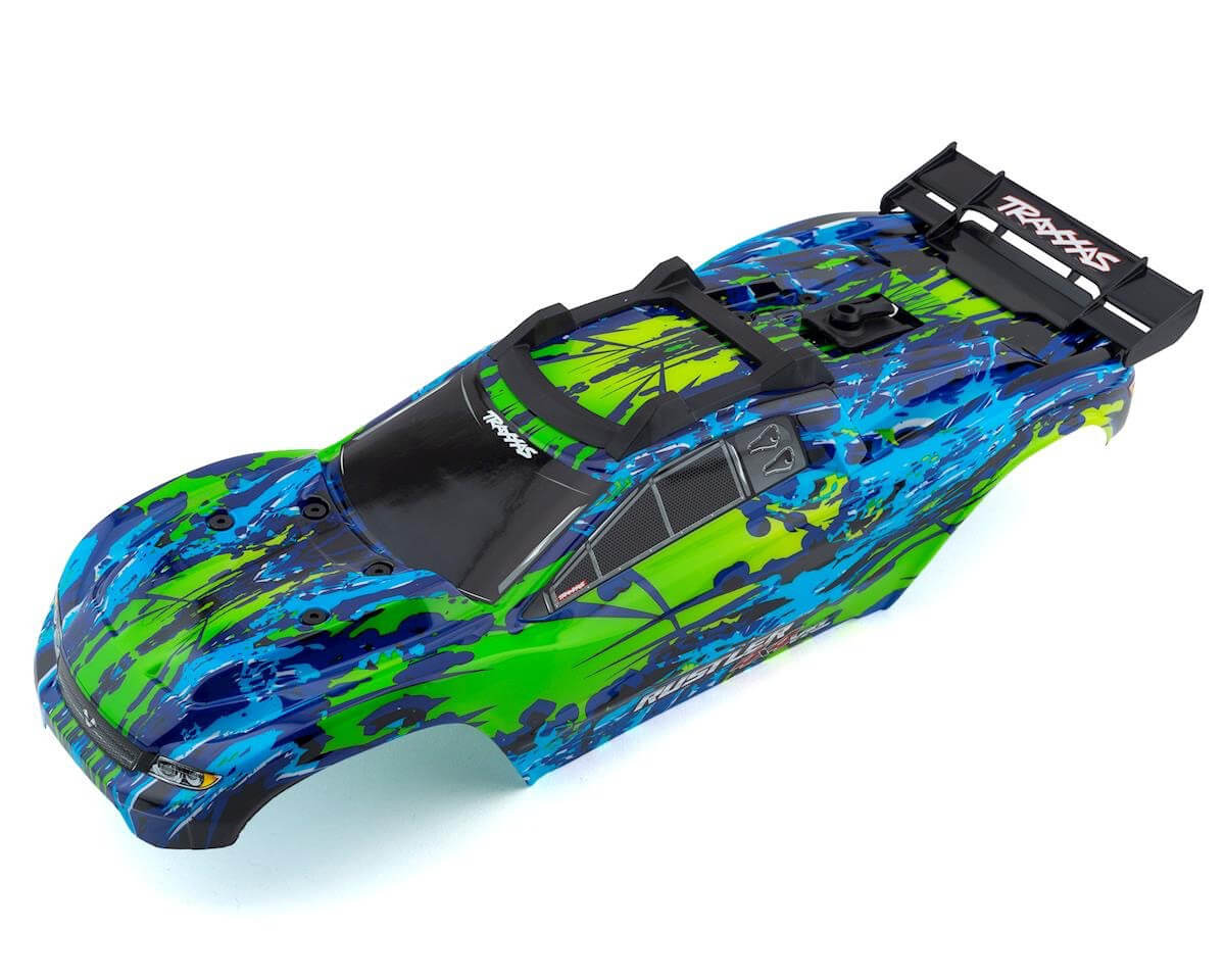 Traxxas 6717G Carrosserie vert Rustler 4x4 VXL