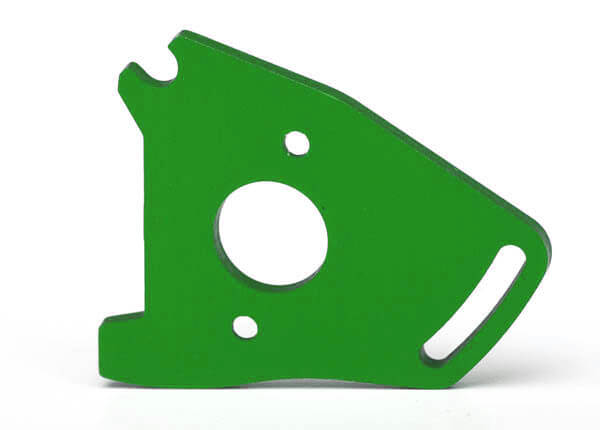 Plaque alu support moteur Rustler/Slash 4x4 - Vert - Traxxas TRX7490G