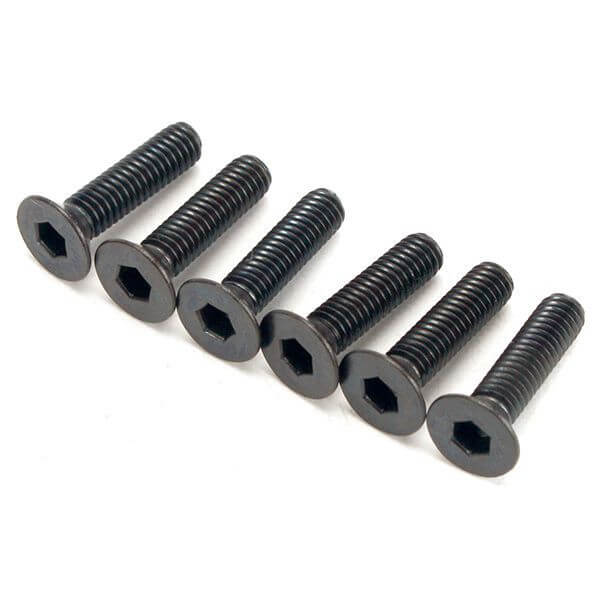6 Vis  M3.5x18mm tete fraisée btr pour B8ER Team Magic 123518