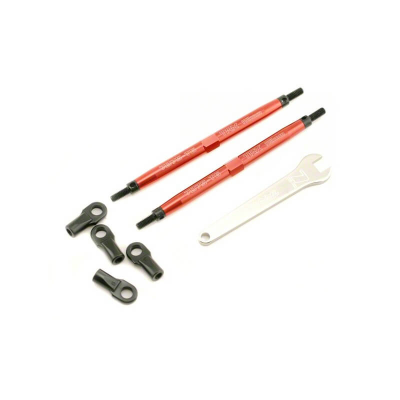 Biellettes avant aluminium anodisées rouge 7075-T6 112mm - Traxxas 5141R