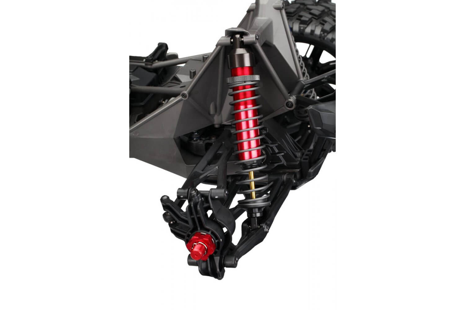 Bouchons d'amortisseur GTX aluminium noir PTFE (x4) - Traxxas 7764X