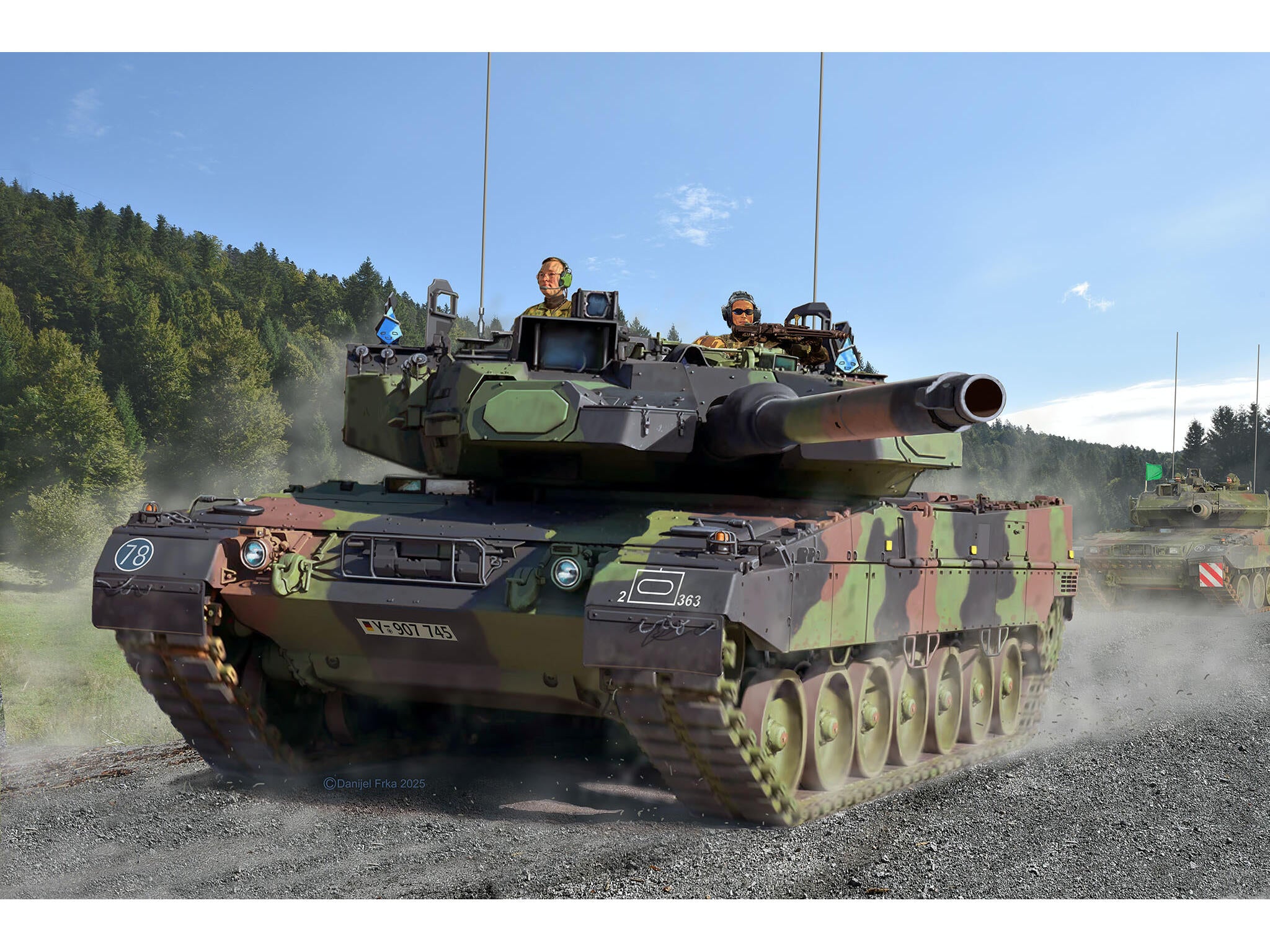 Maquette militaire Revell 63360 Model Set Leopard 2A7A1 avec accessoires de base