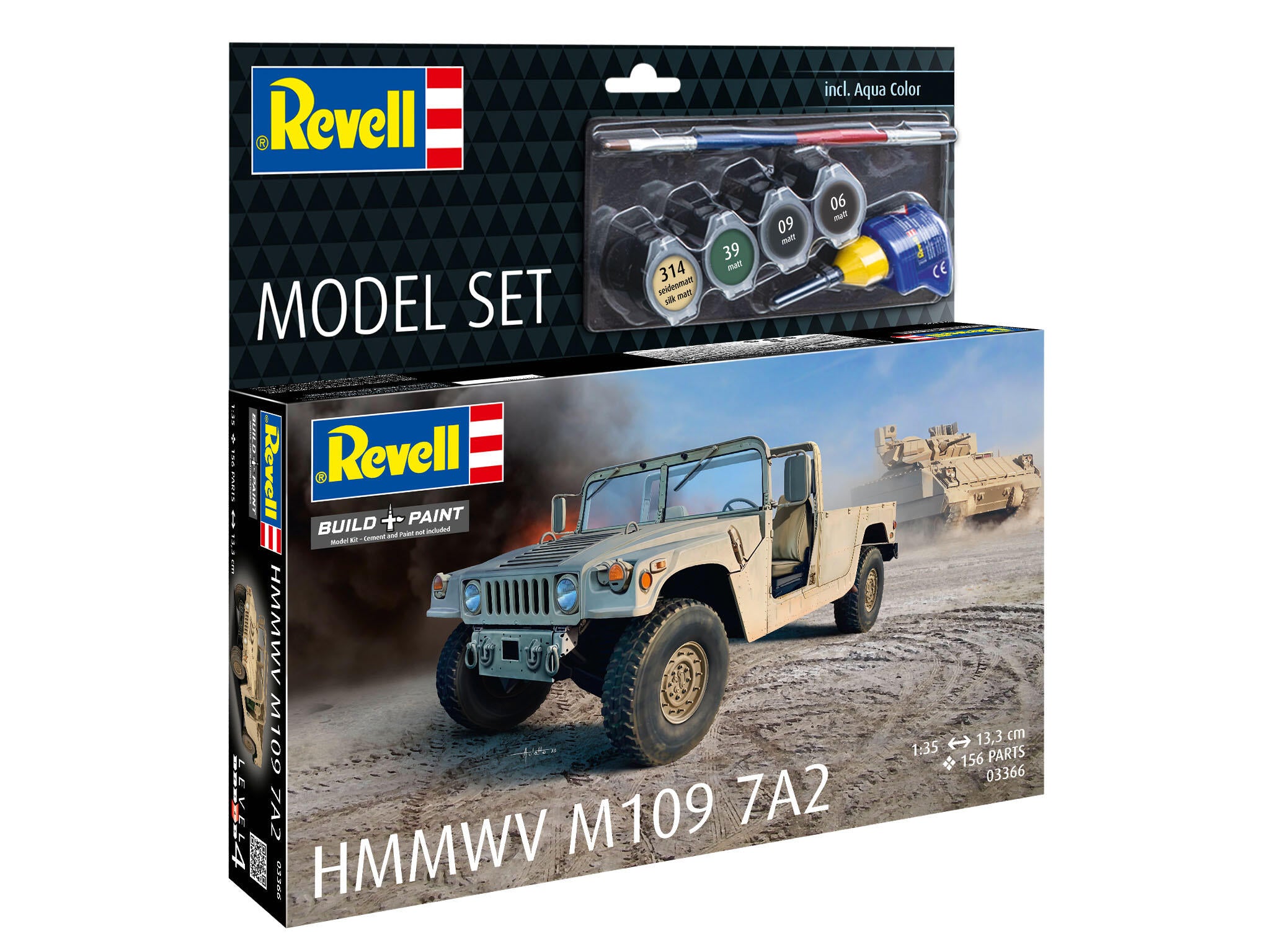 Maquette militaire Revell 63366 HMMWV M1097A2 avec accessoires de base