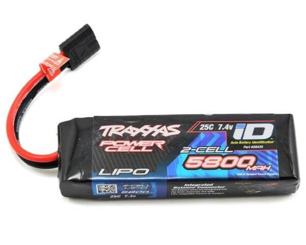 Batterie lipo 2S Traxxas 2843X 7,4V 5800 mAh 25C ID