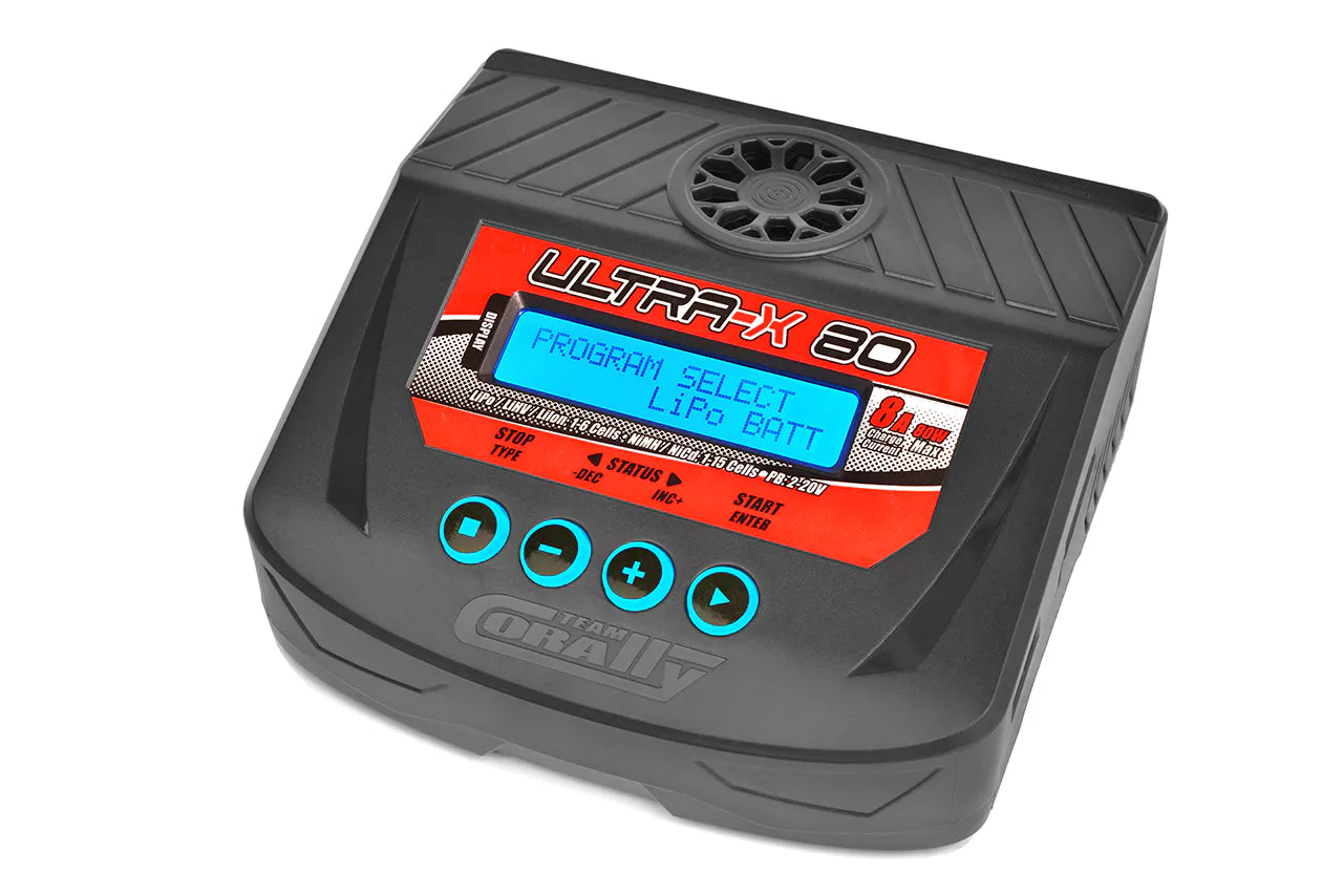 Chargeur Ultra-X 80 Team Corally 1-6S 80W Version EURO - C-51025-EU
